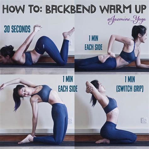 #JasmineYogaTutorial: #Backbend Warm-up Some of you have asked me how I ...