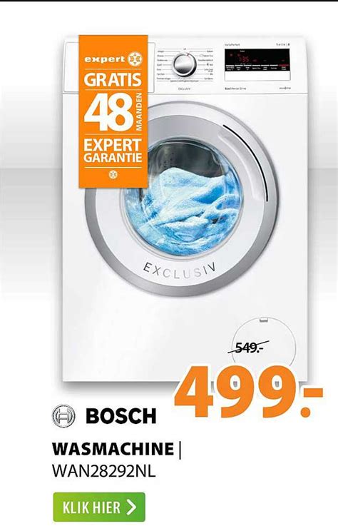 Bosch Wasmachine Aanbieding Bij Expert Folders Nl