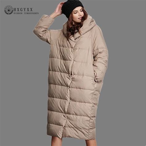 5xl Goose Feather Coat Long Plus Size Women Down Jackets Brands Solid Thick Warm White Duck