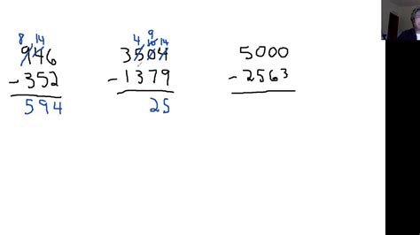 How To Subtract By Borrowing