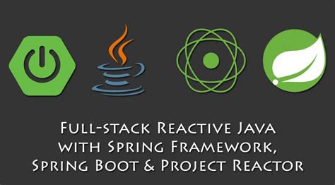 Full Stack Reactive Java With Spring Framework Spring Boot And Project