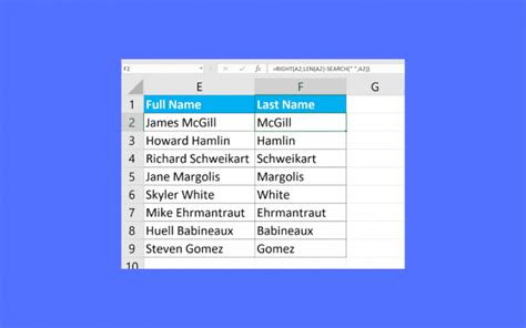 How To Extract Last Name In Excel Sheetaki