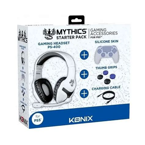 Casque Gamer Konix Pour Ps Mythics White Synotec