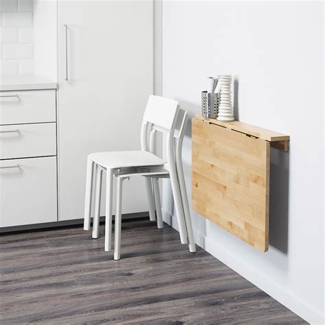 Norbo Mesa Plegable De Pared Abedul Ikea