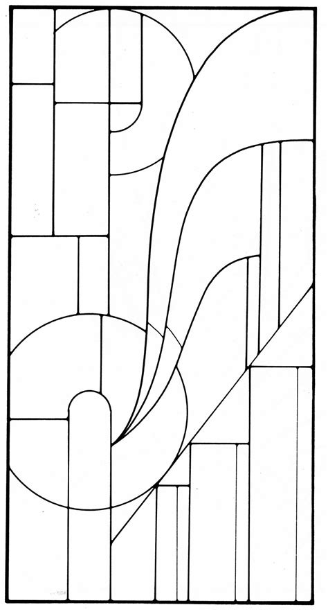 Easy Art Nouveau Stained Glass Patterns - Glass Designs