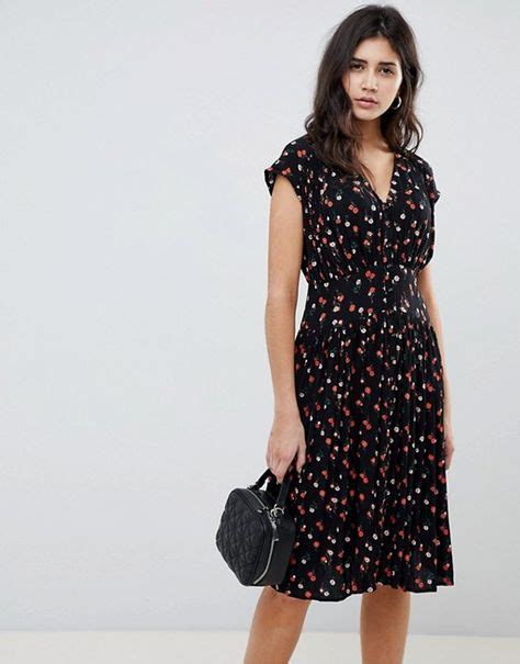 Design Casual Midi Tea Dress In Ditsy Floral High Tea Dress High Tea