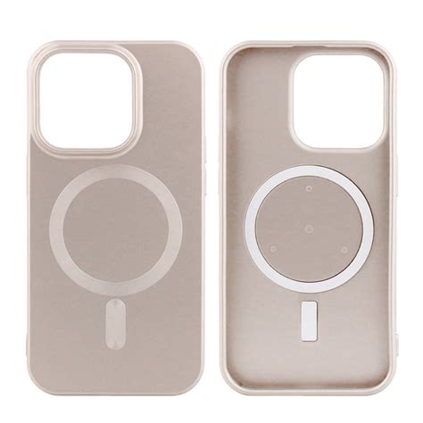 Case Para Iphone 14 Pro Max Con Magsafe Metalizado Dorado Coolbox