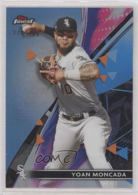 2021 Topps Finest Sky Blue Refractor 300 Yoan Moncada 89 Ebay