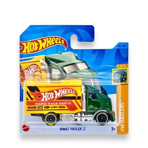 Hot Wheels Hiway Hauler 2 Green Yellow HKK00 KLAS UK