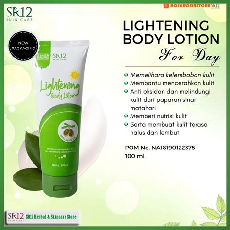 Jual Lightening Body Lotion SR12 Lotion Pencerah Melindungi Kulit Dari