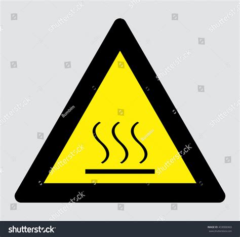 Hot Surface Warning Symbol Stock Vector Royalty Free 433006969 Shutterstock