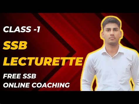 Ssb Lecturette Full Info Class Free Ssb Coaching Youtube