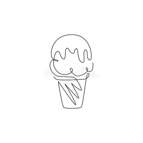 Continuous Line Ice Cream Stock Illustrations 284 Continuous Line Ice Cream Stock