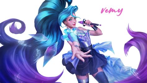 Render Seraphine Kda League Of Legends By Vemyart On Deviantart