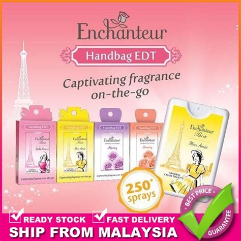 enchanteur handbag edt ml perfume minyak wangi pocket shopee