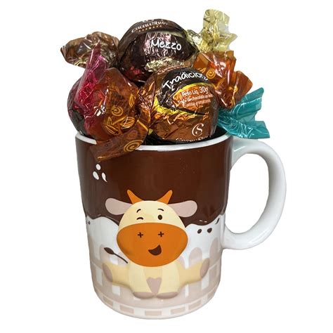 Kit Caneca Cremilda C 4 Trufas Sortidas Chocolate Cacau Show Shopee