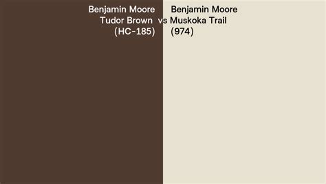 Benjamin Moore Tudor Brown Vs Muskoka Trail Side By Side Comparison