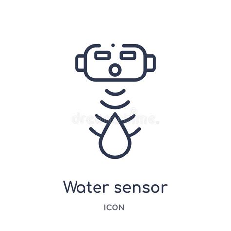 Linear Water Sensor Icon From General Outline Collection Thin Line