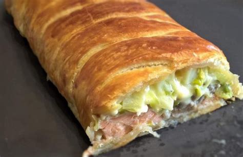 Feuillet Croustillant Au Saumon Et Poireaux Cette Recette Est