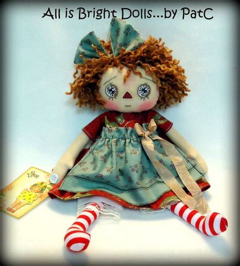 Primitive Raggedy Annie Raggedy Ann Doll Prim Rag Doll Whimsical