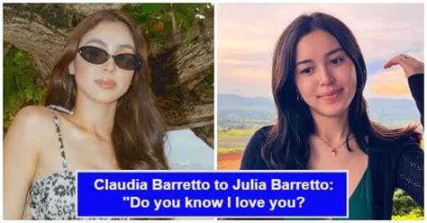 Julia Barretto At Claudia Barretto Nagpalitan Ng Nakakaantig Na