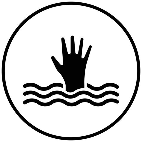 Drown Icon Style 9485690 Vector Art At Vecteezy