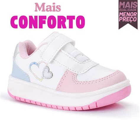 Marca De Tenis Infantil Confortavel - Tênis Infantil Baby Confortável com Velcro Prático para Brincadeiras ...