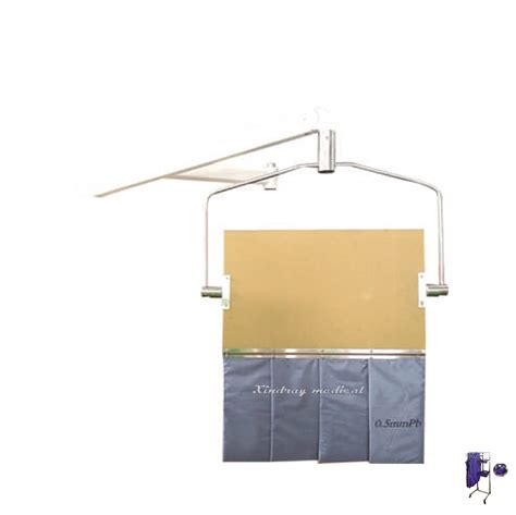 Hospital Hanging Lead Screen With Steel Stand Lead Shield For Use