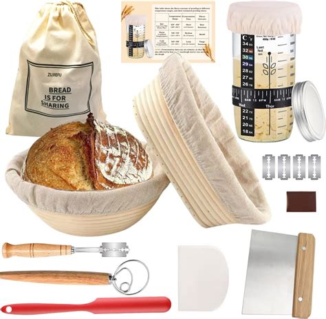 Amazon Yendse Banneton Bread Proofing Basket Set Round