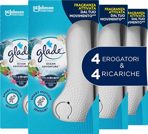 Glade Sense Spray Profumatori Per Ambienti Fragranza Ocean Adventure