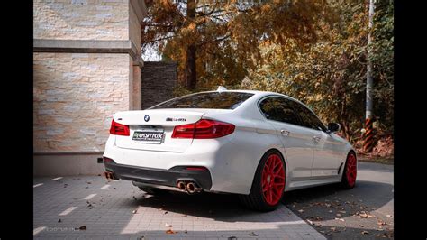 BMW G30 540i W ARMYTRIX Cat Back Valvetronic Exhaust L HRE Wheels X