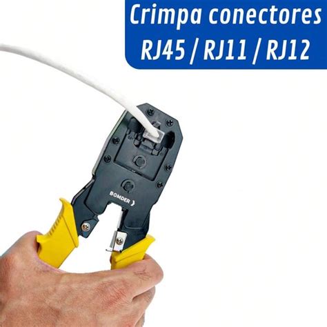 Kit Alicate Crimpar Terminal Rj Rj E Rj Decapador Cabo De Rede