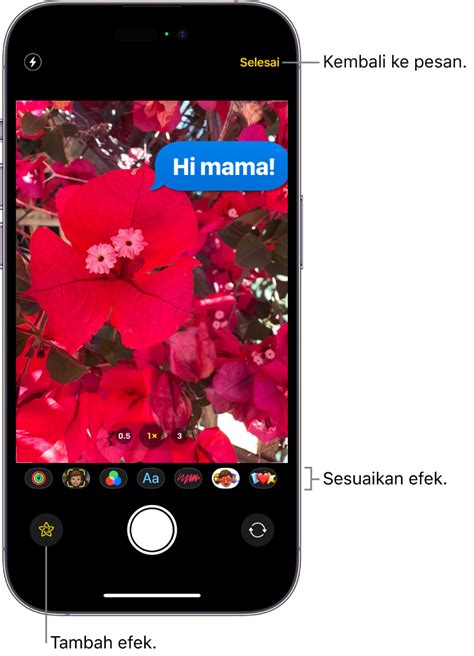 Mengambil Dan Mengedit Foto Atau Video Di Pesan Di IPhone Apple