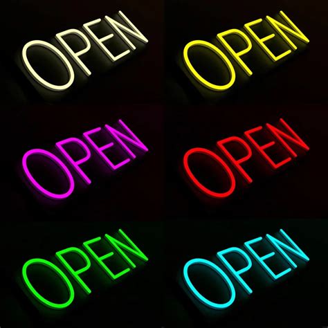 Outdoor Modern Open Sign Hineon Custom Neon Sign