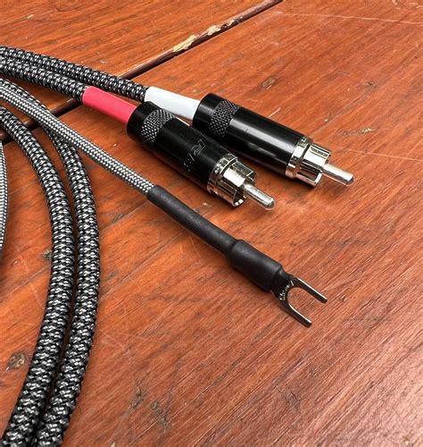 Ft Audiophile Turntable Phono Rca Cables W Ground Low Capacitance