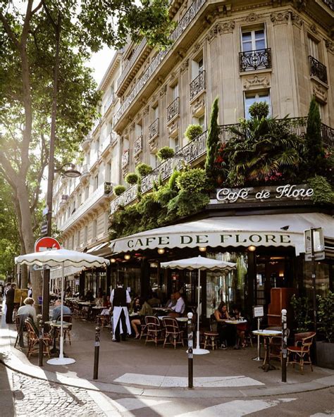 Café de Flore one of the oldest cafés in Paris known for its hisory as