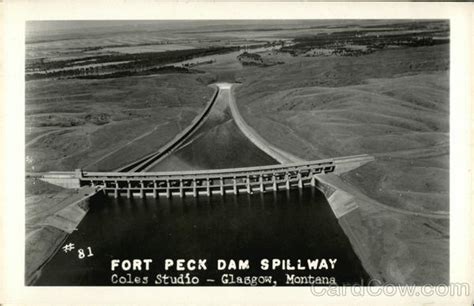 Fort Peck Dam Spillway Montana Postcard