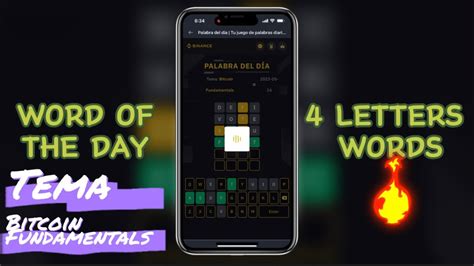 Word Of The Day I Binance Answer New Letter Words Tema Bitcoin