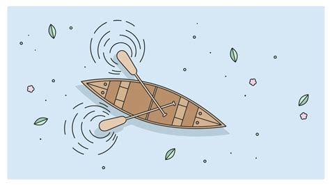 Canoe Vector 217574 Vector Art at Vecteezy