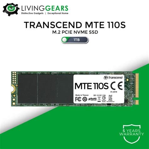 Transcend Mte110s 128gb 256gb 512gb 1tb M2 Pcie Gen3 X4 Ssd Nvme