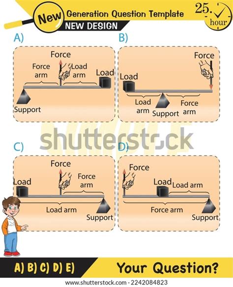 Physics Lever Examples Vector Illustration Simple Stock Vector (Royalty ...