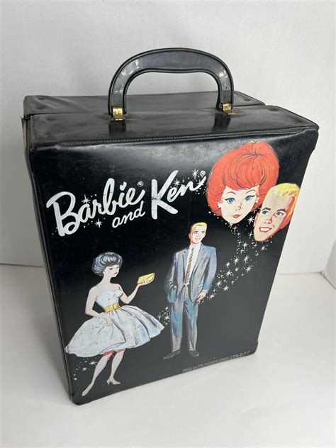 Vintage Barbie Ken Doll Case Trunk Mattel Rare Canadian Issued