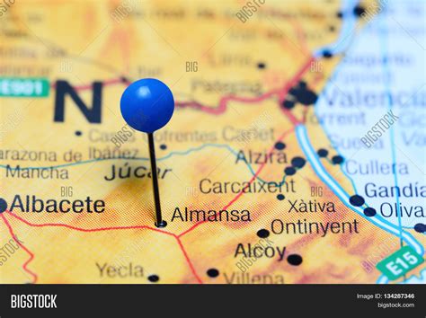 Almansa Pinned On Map Image & Photo (Free Trial) | Bigstock