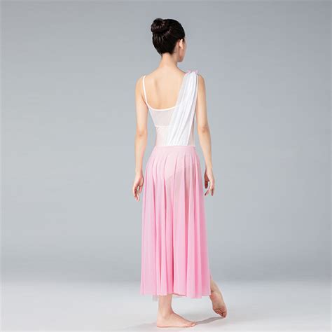 Women Long Lyrical Ballet Performance Dress Dansgirl