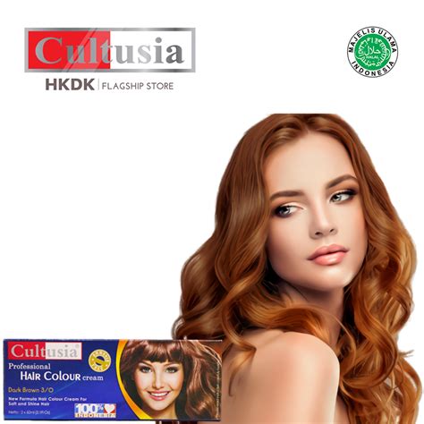 Cultusia Dark Brown 60ml Hair Color Cat Rambut Lazada Indonesia