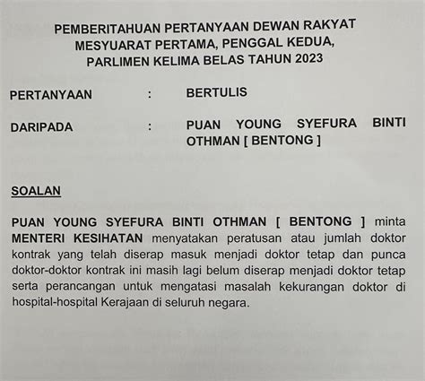 Rara On Twitter Soalan Soalan Yang Saya Bangkitkan Di Parlimen