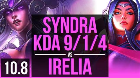 Syndra Vs Irelia Mid 3 2m Mastery Points 3 Early Solo Kills