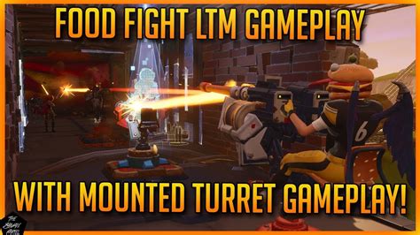 Fortnite Food Fight Ltm Gameplay W Legendary Turret Gameplay Youtube