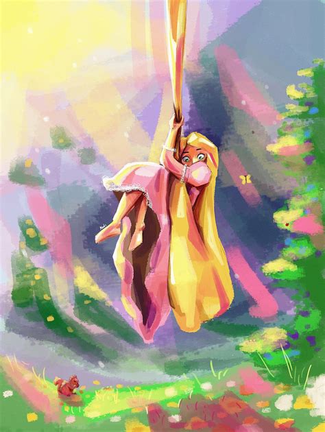 painting i did of rapunzel! : r/disney