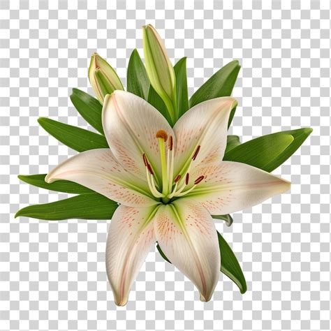 Weiße Blume auf transparentem Hintergrund png Clipart Premium PSD Datei